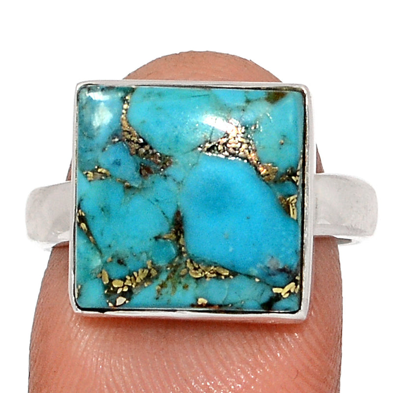 Blue Copper Turquoise Ring - BCTR1759