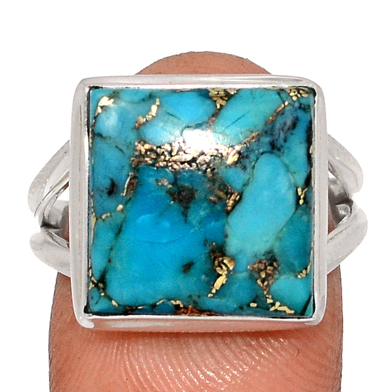 Blue Copper Turquoise Ring - BCTR1761