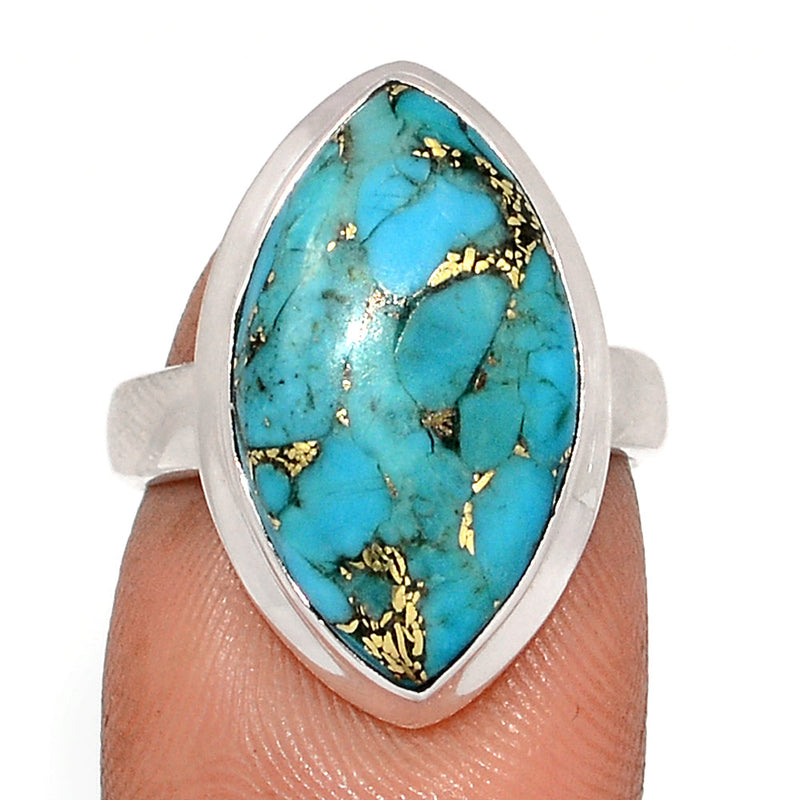 Blue Copper Turquoise Ring - BCTR1763