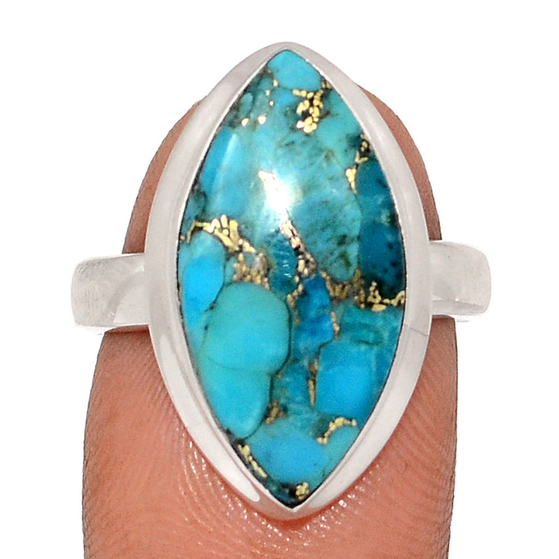 Blue Copper Turquoise Ring - BCTR1764