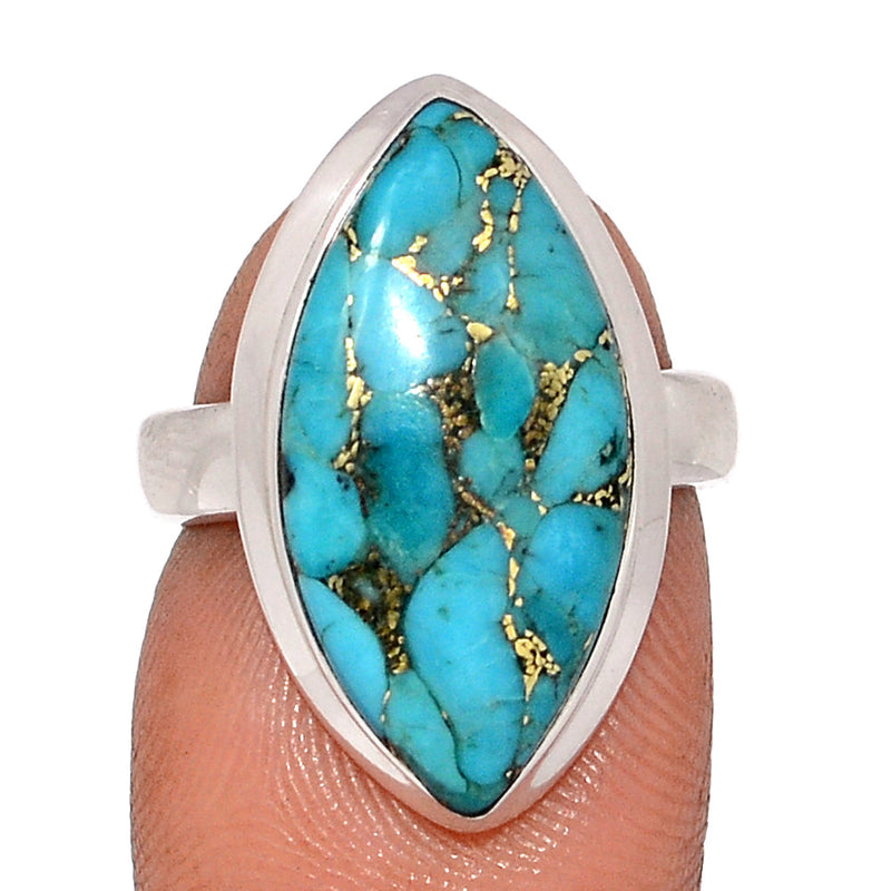 Blue Copper Turquoise Ring - BCTR1771