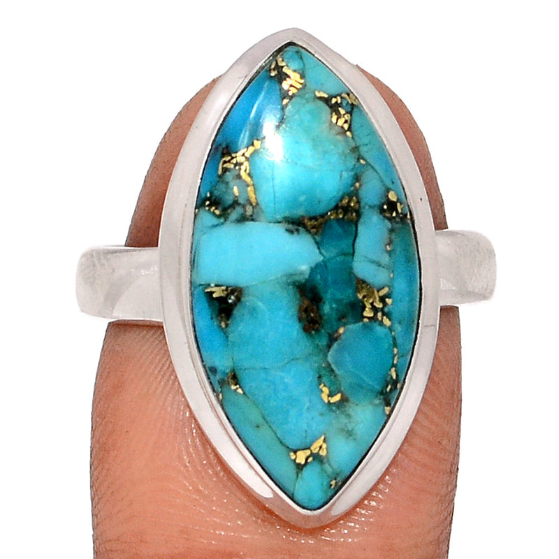 Blue Copper Turquoise Ring - BCTR1775