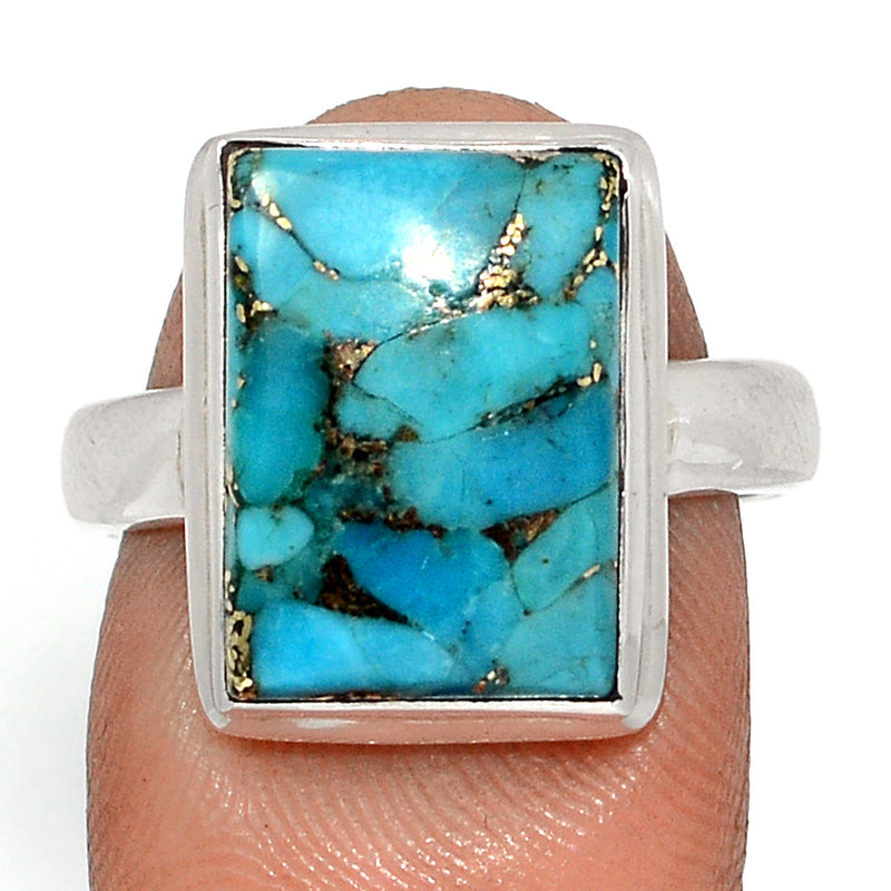 Blue Copper Turquoise Ring - BCTR1785