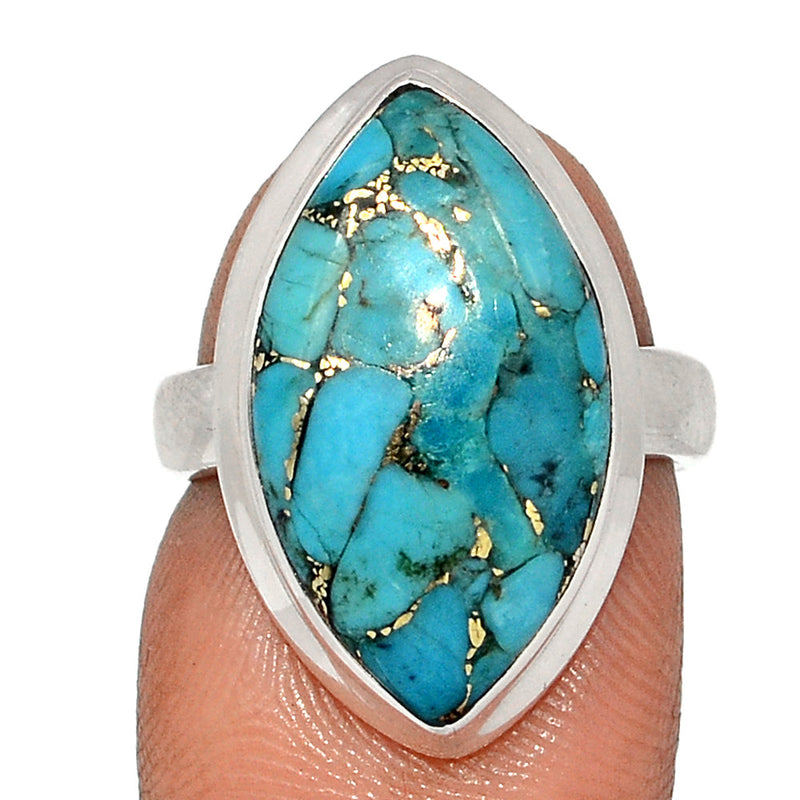 Blue Copper Turquoise Ring - BCTR1788