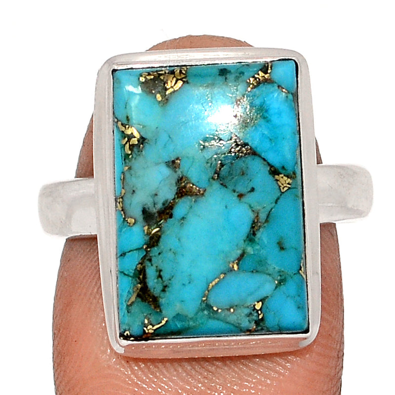 Blue Copper Turquoise Ring - BCTR1790