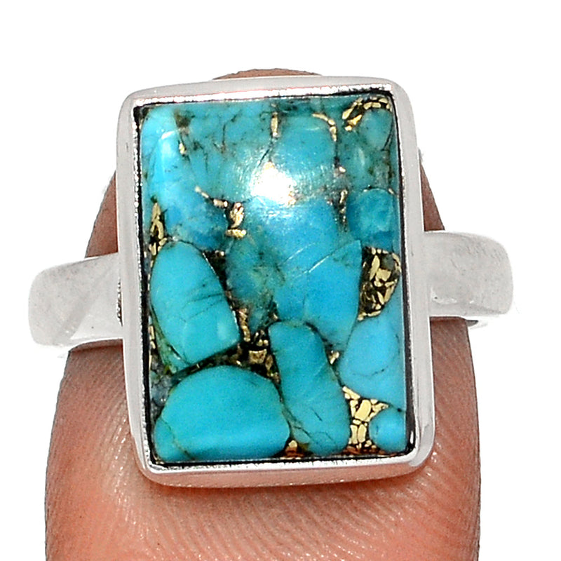 Blue Copper Turquoise Ring - BCTR1798