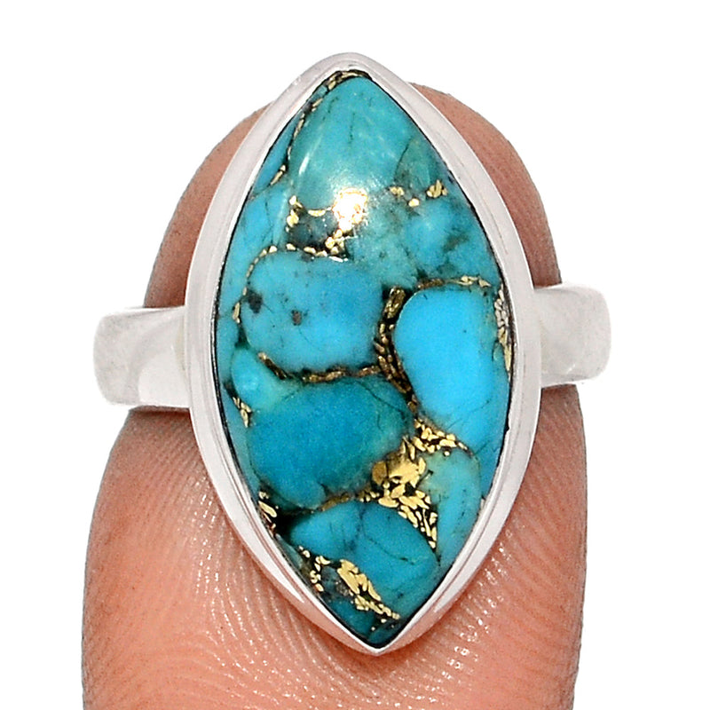 Blue Copper Turquoise Ring - BCTR1806