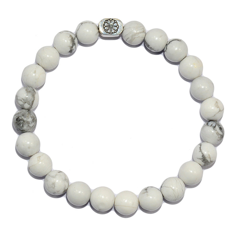 Stretchable - White Howlite Beads Bracelets - BDS2001-WH Catalogue