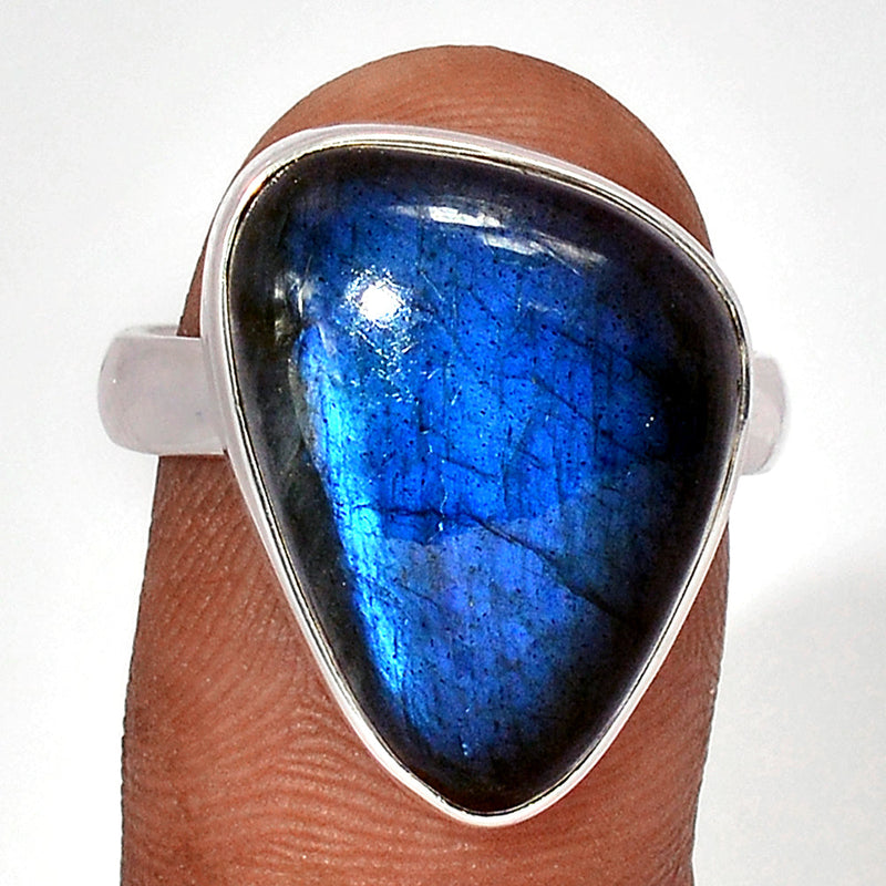 Blue Fire Labradorite Ring - BFLR1616