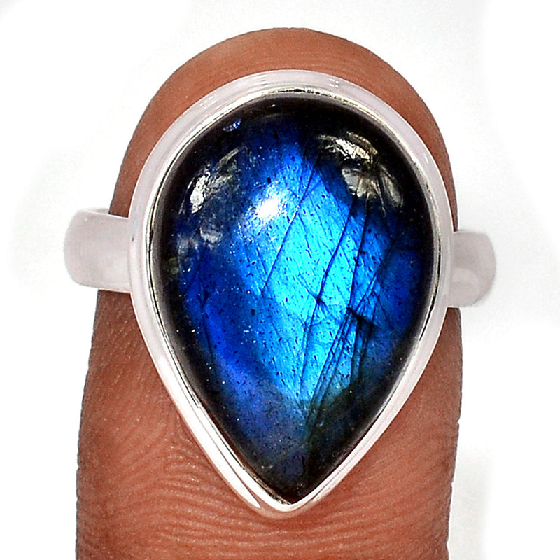 Blue Fire Labradorite Ring - BFLR1618