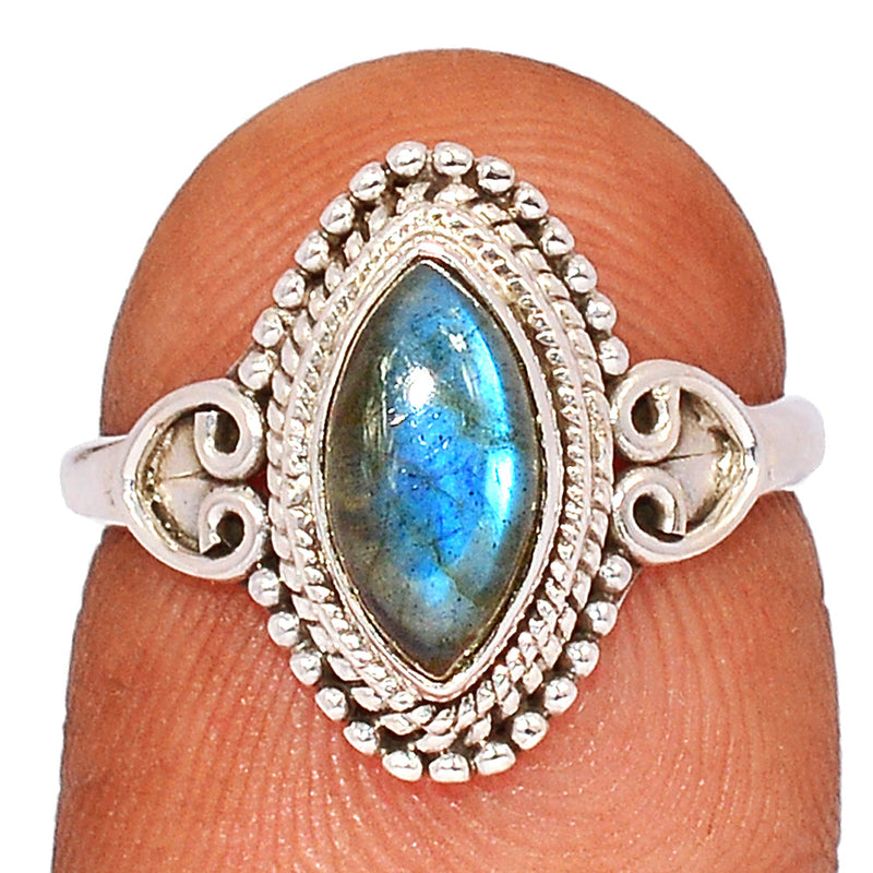 Small Filigree - Blue Fire Labradorite Ring - BFLR1715