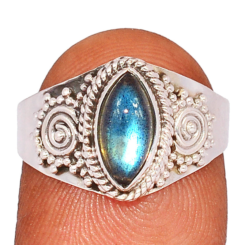 Small Filigree - Blue Fire Labradorite Ring - BFLR1719