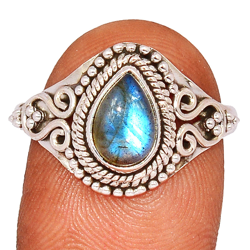 Small Filigree - Blue Fire Labradorite Ring - BFLR1721