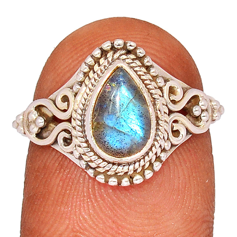 Small Filigree - Blue Fire Labradorite Ring - BFLR1723