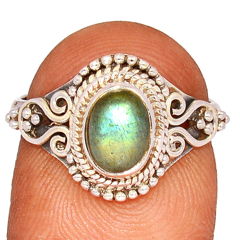 Small Filigree - Blue Fire Labradorite Ring - BFLR1737