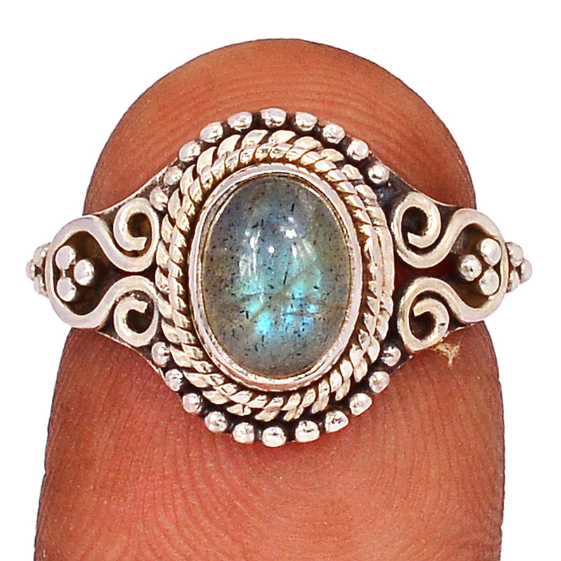 Small Filigree - Blue Fire Labradorite Ring - BFLR1780