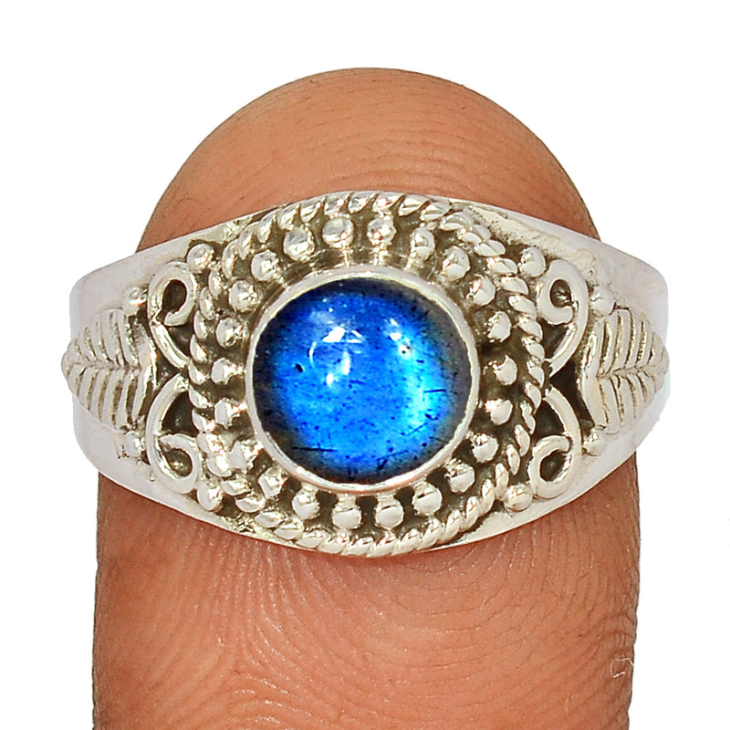 Fine Filigree - Blue Fire Labradorite Ring - BFLR211