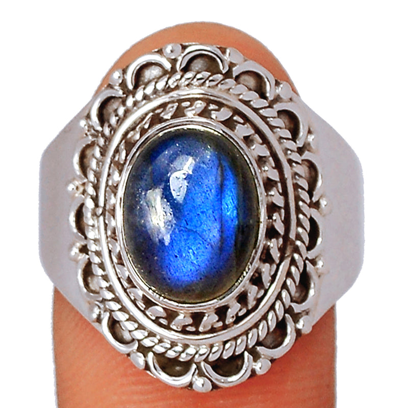 Fine Filigree - Blue Fire Labradorite Ring - BFLR3151