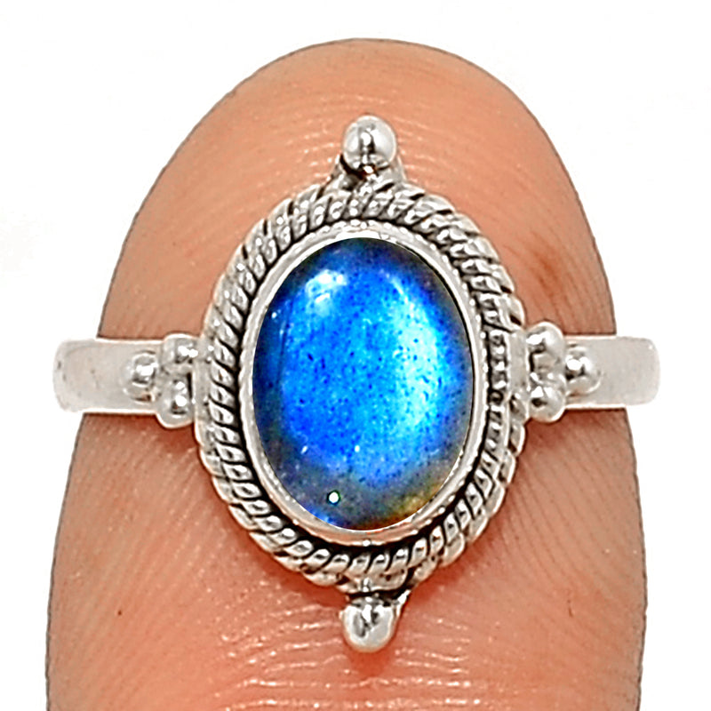 Small Filigree - Blue Fire Labradorite Ring - BFLR3266