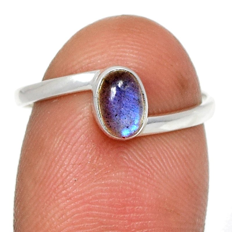 Small Plain - Blue Fire Labradorite Ring - BFLR4949