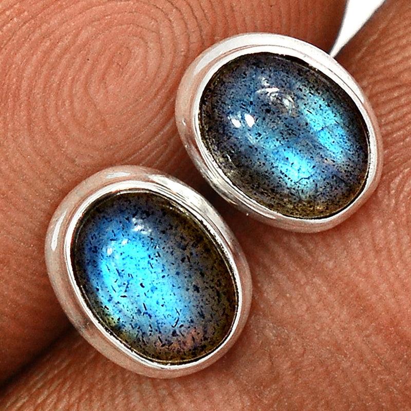 Blue Fire Labradorite Studs - BFLS1343