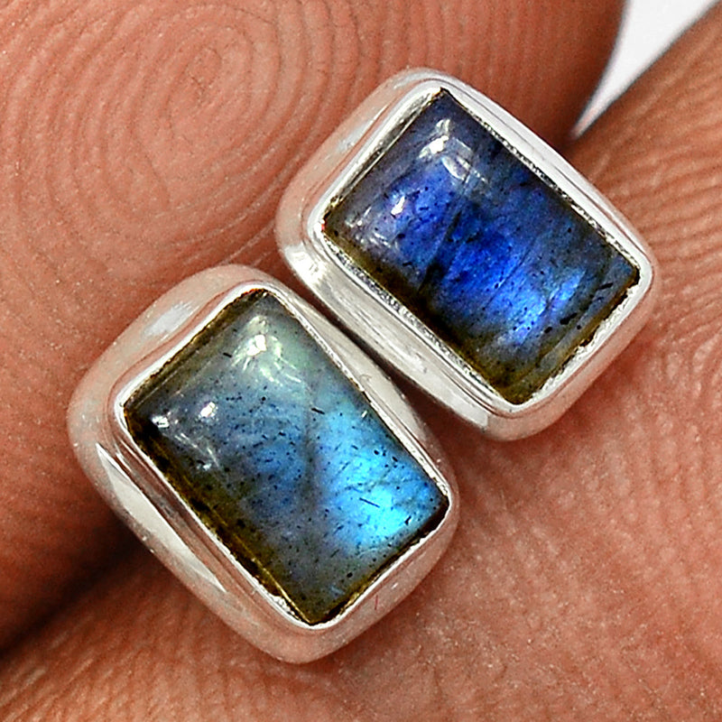 Blue Fire Labradorite Studs - BFLS1356