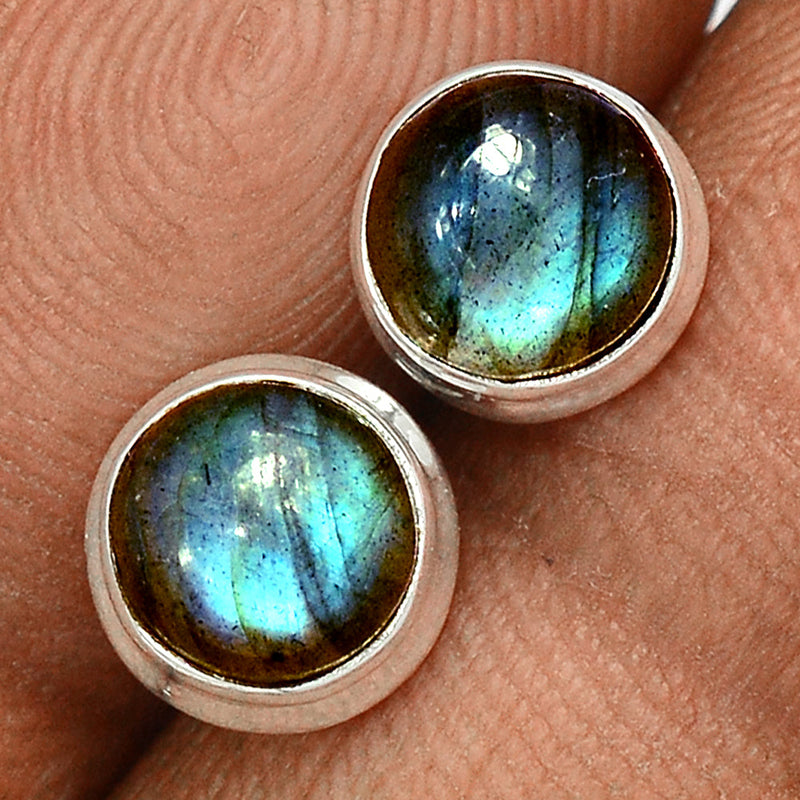 Blue Fire Labradorite Studs - BFLS1357