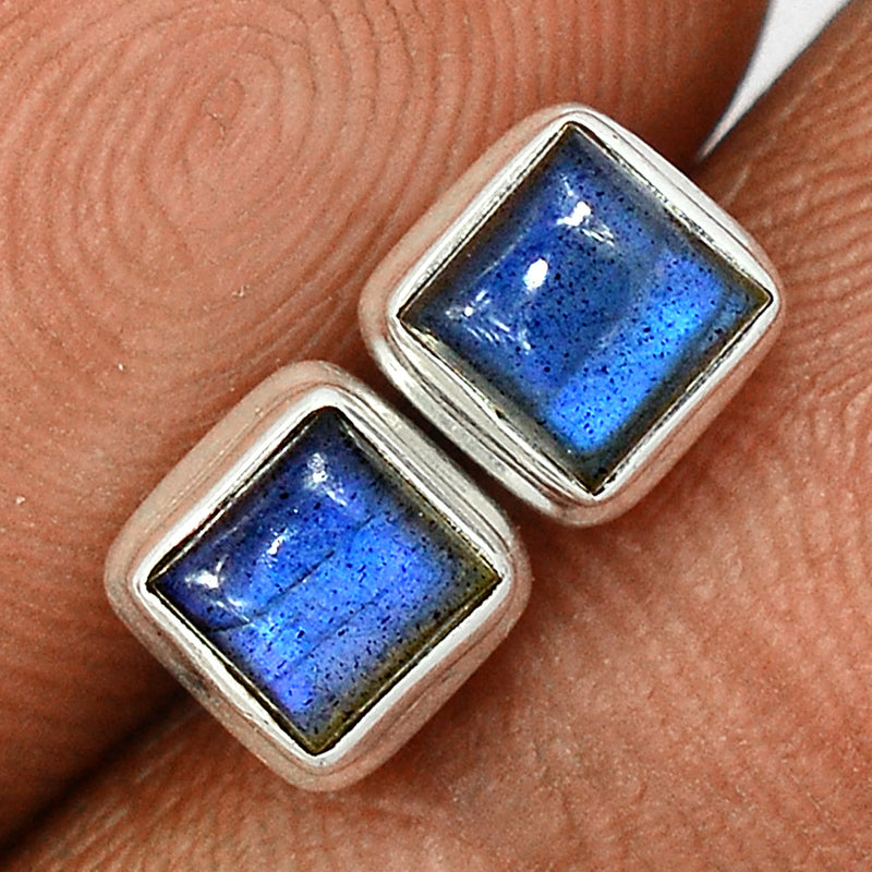 Blue Fire Labradorite Studs - BFLS1378