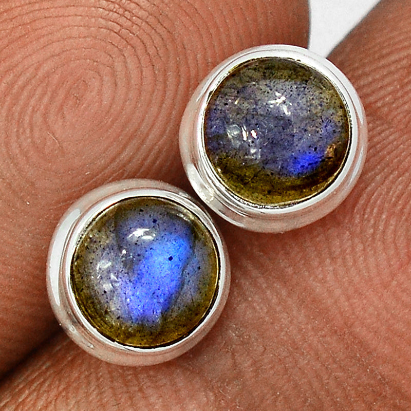 Blue Fire Labradorite Studs - BFLS1380