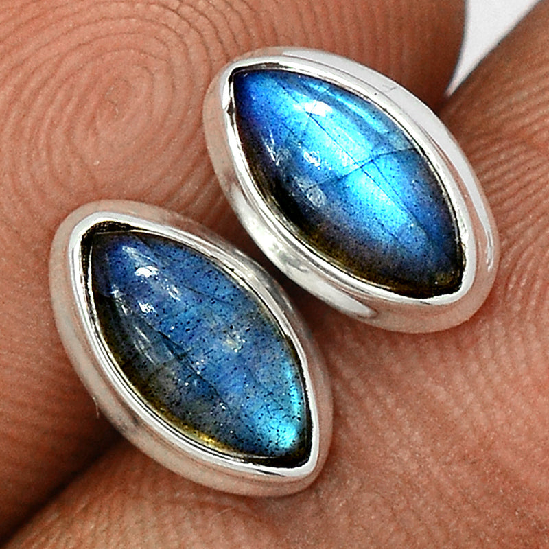 Blue Fire Labradorite Studs - BFLS1382