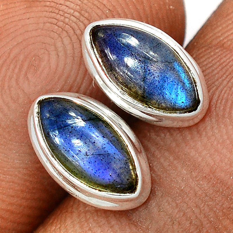 Blue Fire Labradorite Studs - BFLS1394