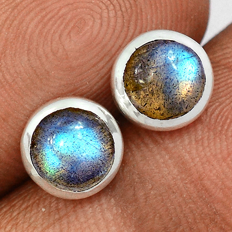 Blue Fire Labradorite Studs - BFLS1396