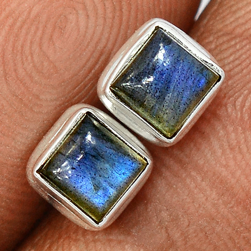 Blue Fire Labradorite Studs - BFLS1404