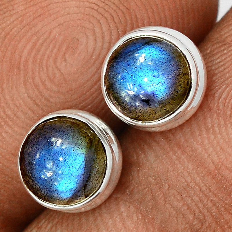 Blue Fire Labradorite Studs - BFLS1407