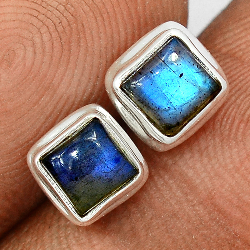 Blue Fire Labradorite Studs - BFLS1408