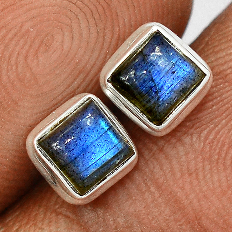 Blue Fire Labradorite Studs - BFLS1409