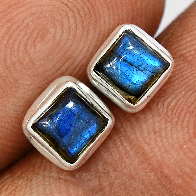 Blue Fire Labradorite Studs - BFLS1411