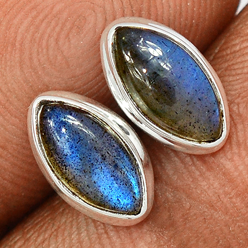 Blue Fire Labradorite Studs - BFLS1414