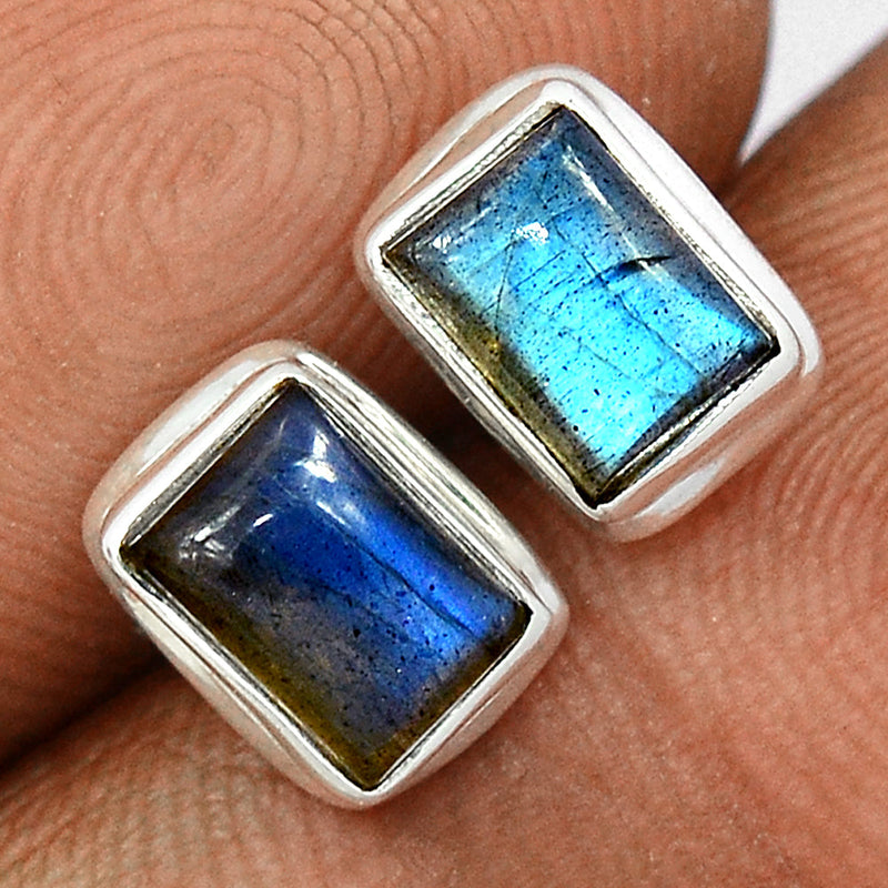 Blue Fire Labradorite Studs - BFLS1420