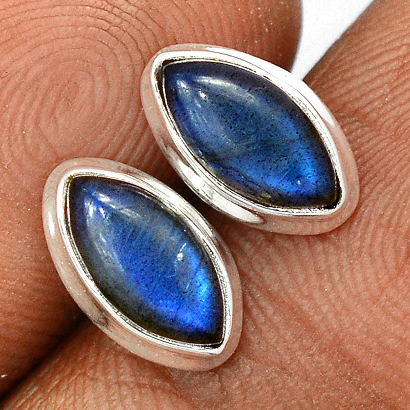 Blue Fire Labradorite Studs - BFLS1422