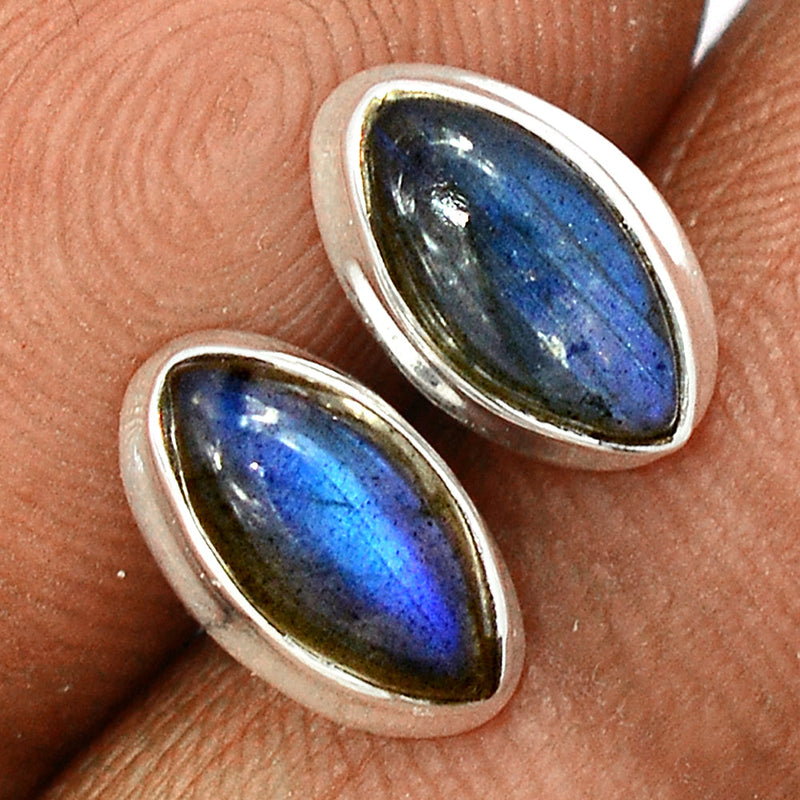 Blue Fire Labradorite Studs - BFLS1432