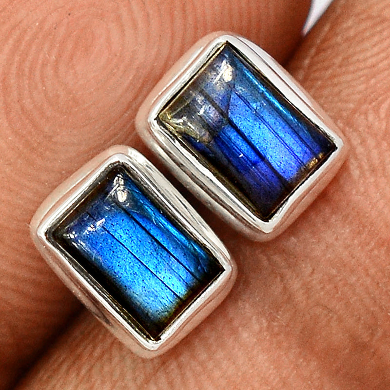 Blue Fire Labradorite Studs - BFLS1440