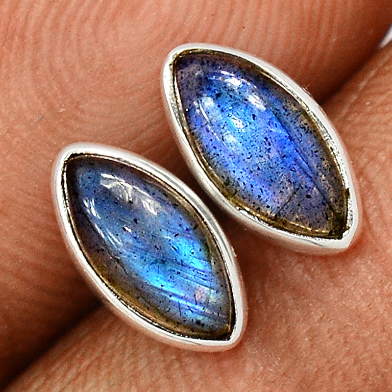 Blue Fire Labradorite Studs - BFLS1449