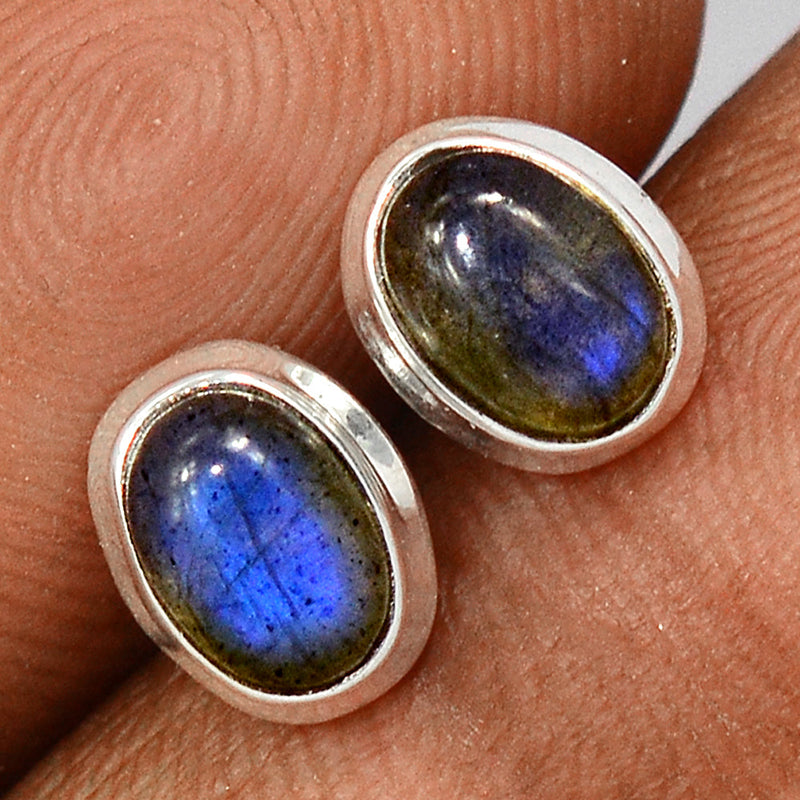 Blue Fire Labradorite Studs - BFLS1482