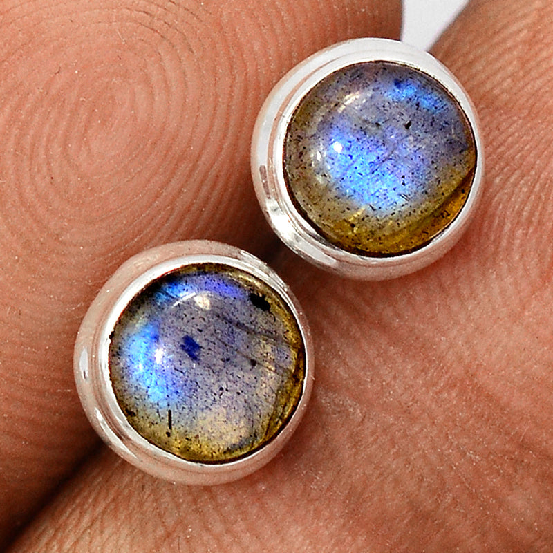 Blue Fire Labradorite Studs - BFLS1485