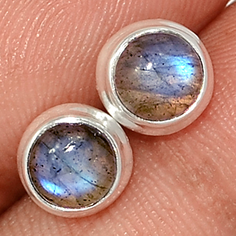 Blue Fire Labradorite Studs - BFLS1502