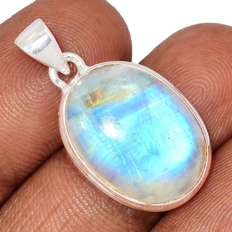 1.2" Blue Fire Moonstone Pendants - BFMP2538