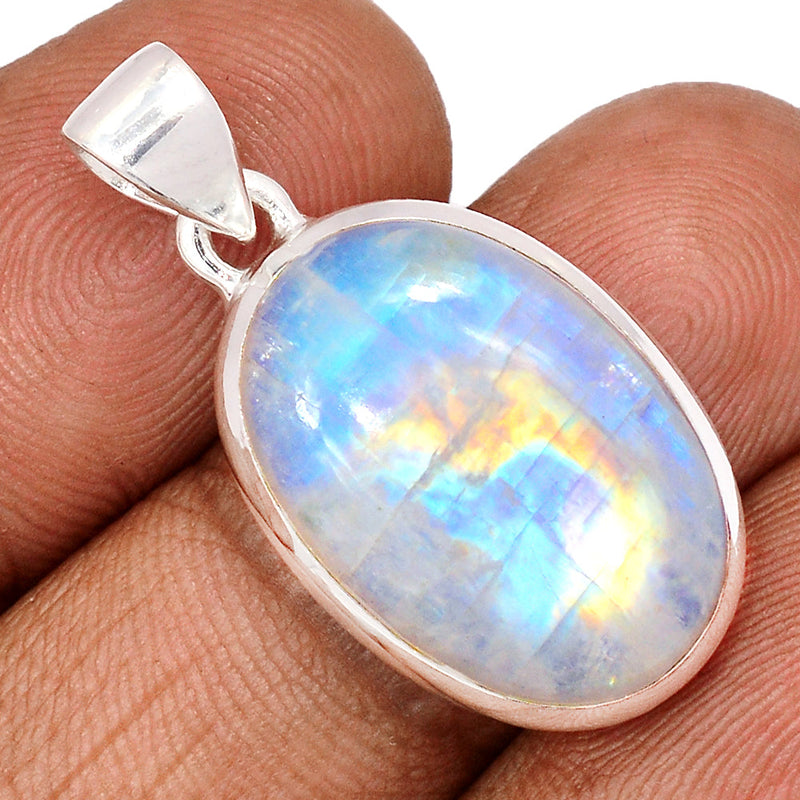 1.2" Blue Fire Moonstone Pendants - BFMP2566