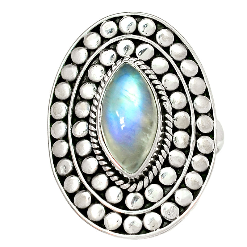 Fine Filigree - Blue Fire Moonstone Ring - BFMR1578