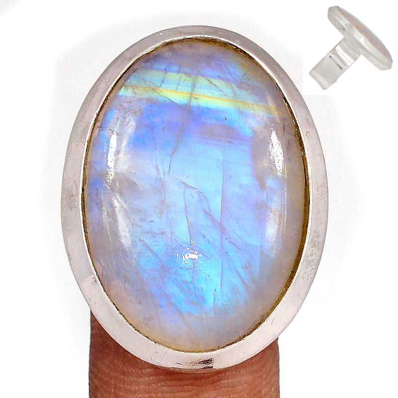 Blue Fire Moonstone Ring - BFMR4321